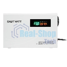 Настенный стабилизатор напряжения SMARTWATT AVR SLIM 500RW (100W - 260W, 500VA, 0.5 кВт, 50 Гц, розеток — 1, LED-диспле