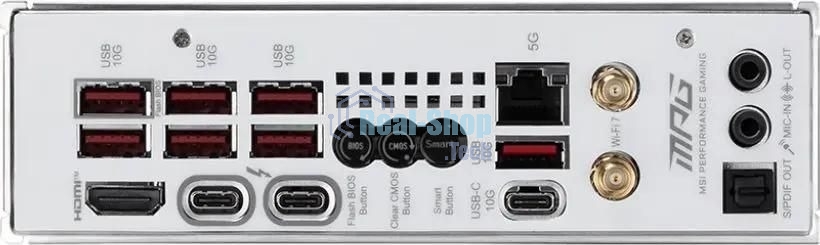 Материнская плата MSI MPG Z890I EDGE TI WIFI, LGA 1851, Intel Z890, 2xDDR5, 2xSATA, 4xM.2, 1xPCIe 5.0 x16, 1xHDMI, 2xThunderbolt 4, 1xUSB-C, 1x 5Gb LAN, 7xUSB-A 10Gbps, 2xUSB-A 5Gbps, 1xUSB-C 20Gbps, 7.1, 2x3.5 мм, TOSLINK, Mini-ITX