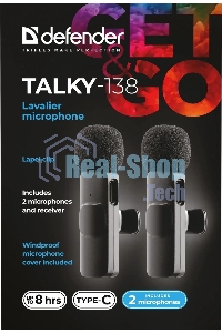 Петличный микрофон Defender Talky-138 wrls