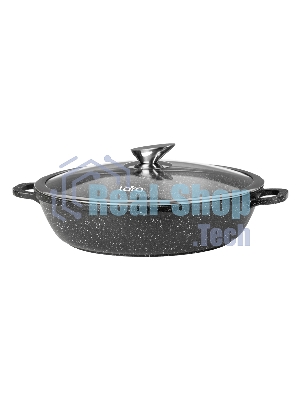 Сотейник Lara LR02-213 4.8 л, 32 см, литой алюминий, с крышкой