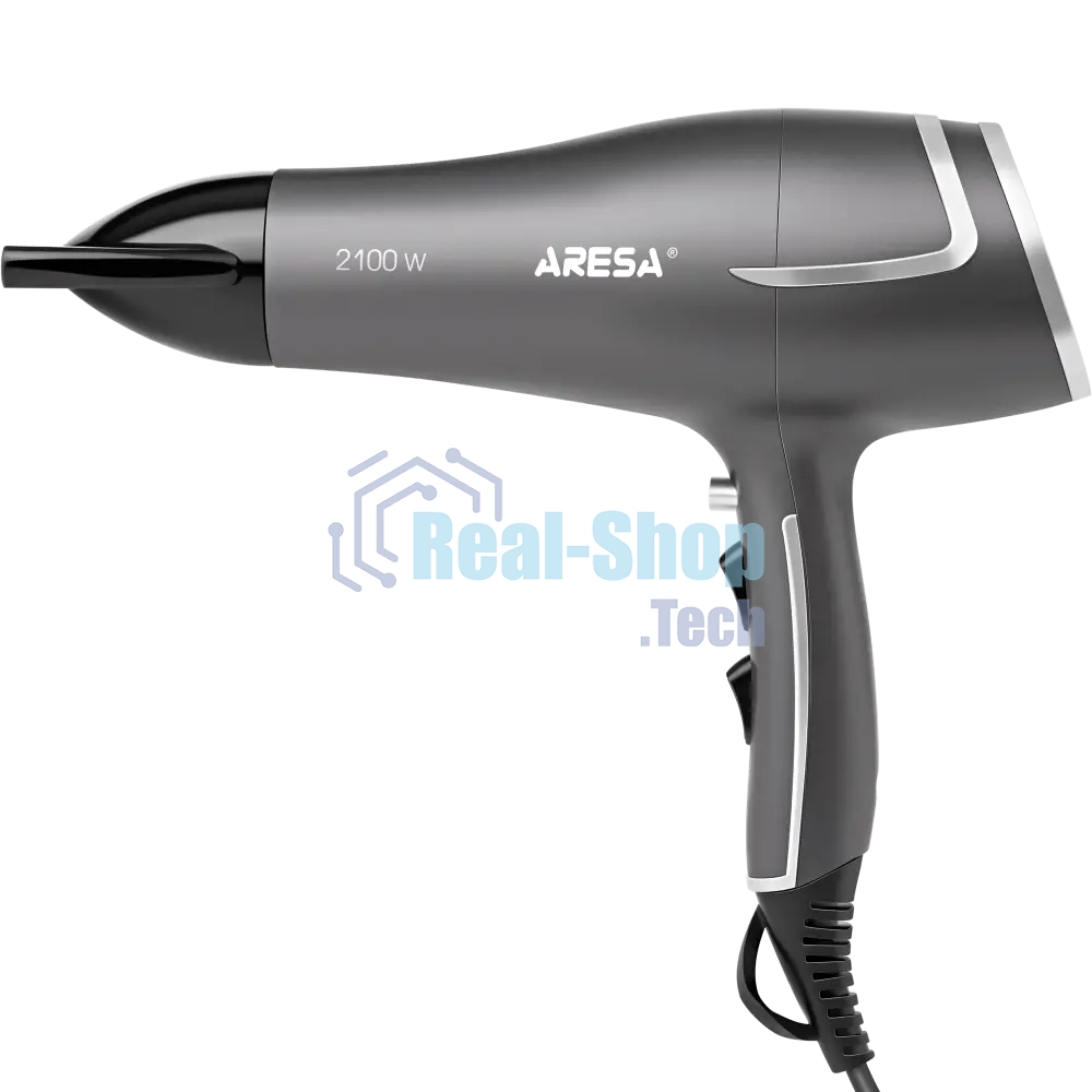 Фен ARESA AR-3232 серый/серебристый, 2100 Вт