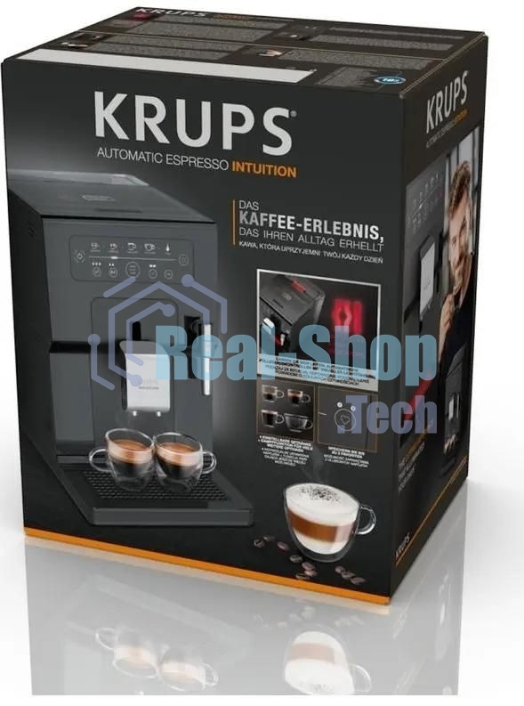 Кофемашина Krups Essential EA870810 1450Вт черный/нержавеющая сталь