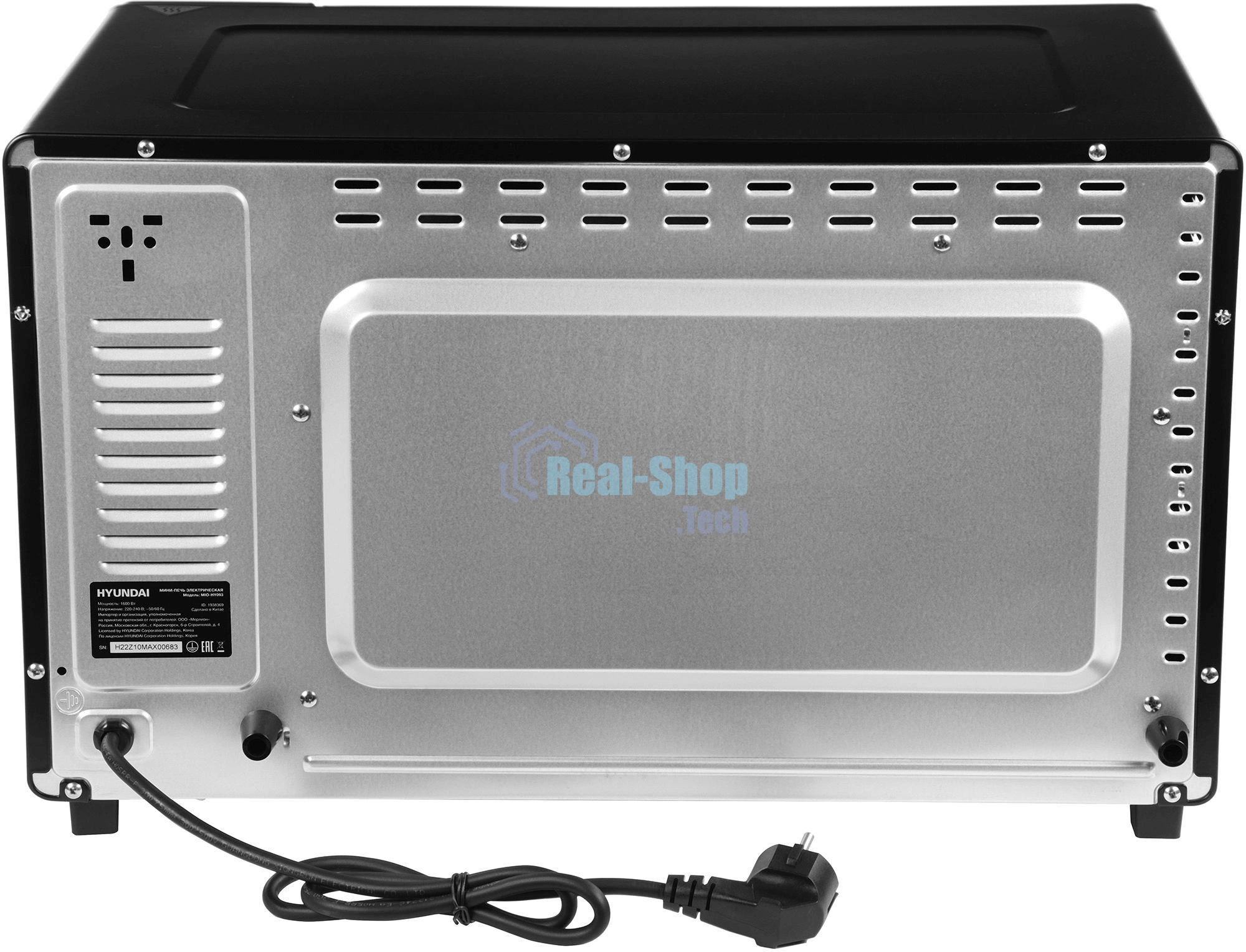 Мини-печь Hyundai MIO-HY093 28л. 1600Вт черный