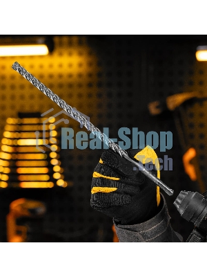 Бур по бетону Denzel цельная крестовая пластина, 12x315 мм, SDS PLUS