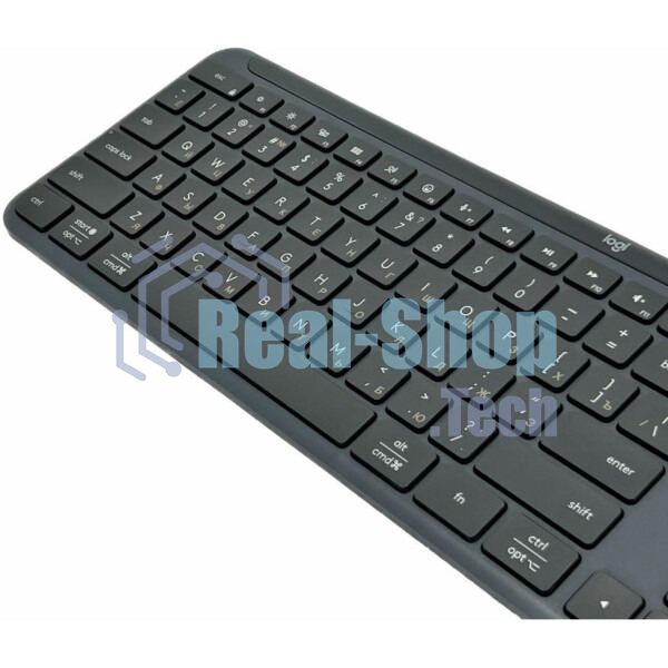Клавиатура Logitech Signature Slim K950 беспроводная, Bluetooth, радиоканал, серый