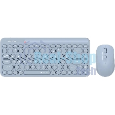 Комплект клавиатура + мышь A4Tech Fstyler FG3200 Air2 клав:синий мышь:синий USB беспроводная slim Multimedia
