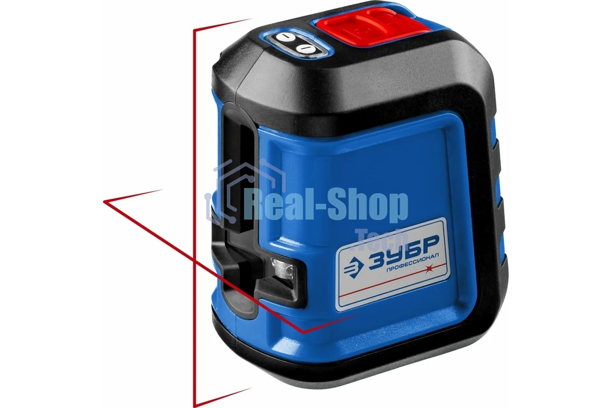 Нивелир лазерный Зубр КРЕСТ-15 (34902-2_z01) суперкомпакт, 15м, точн. +/-0,3 мм/м, держатель