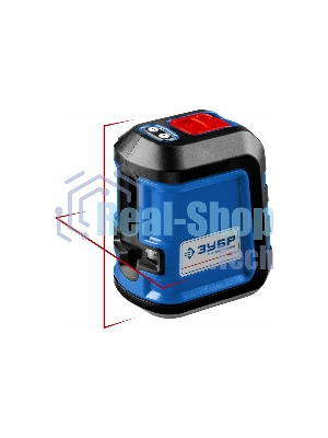 Нивелир лазерный Зубр КРЕСТ-15 (34902-2_z01) суперкомпакт, 15м, точн. +/-0,3 мм/м, держатель