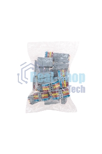 Клемма Rexant СМК 222-424 проходная 4 полюса (0,08-4мм²), серая (25 шт/уп)