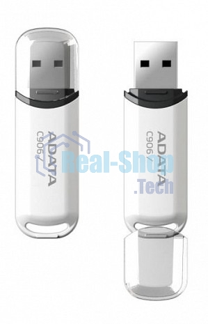 Флешка USB ADATA Classic C906 (AC906-64G-RWH), 64Gb, USB 2.0, R/W 15/5, белый