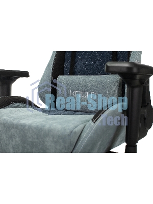 Кресло Бюрократ VIKING 7 KNIGHT BL FABRIC синий, ткань, 120 кг, механизм качания
