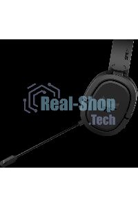 Игровые наушники ASUS TUF Gaming H1 WL черные (2.4 ГГц, 7.1 виртуально, 40мм, неодимовые магниты, 32 Ом, 20~20000 Гц, микрофон, USB-C, PC, Mac, PS4, Nintendo Switch, Xbox One, 90YH0391-B3UA00)