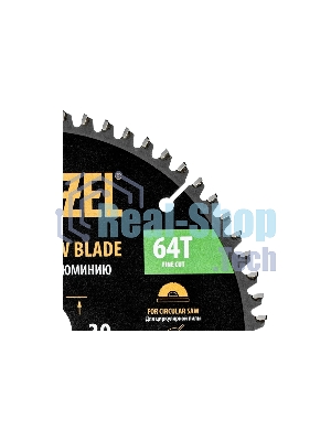 Пильный диск по алюминию Denzel ф190 х 30 мм, 64 зубьев