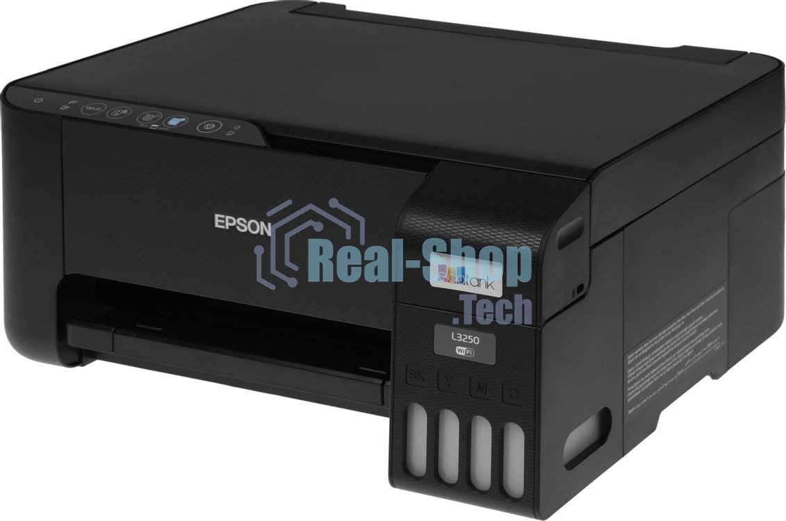 МФУ струйное Epson L3250 (C11CJ67412/C11CJ67418/C11CJ67405/C11CJ67408/C11CJ67503/C11CJ67508/C11CJ67523), A4, цветное, печ. до 33 стр/мин. (ч/б) до 15 стр/мин. (цвет), скан. до 11 стр/мин. (ч/б) 28 стр/мин. (цвет), 1440 x 5760 dpi (печать) 1200x2400dpi (скан.), USB, Wi-Fi