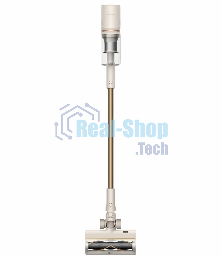 Пылесос вертикальный Dreame U20 бежевый, питание от аккумулятора, 120 Вт, уборка сухая, пылесборник 0.5 л, работа от АКБ max 60 мин