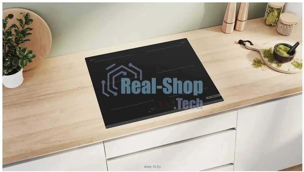 Индукционная варочная панель Bosch PVQ631HC1E черный