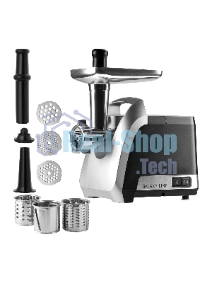 Мясорубка электрическая GALAXY LINE GL 2423 черная, 2200 Вт, 2,6 кг/мин, функция 