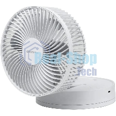 Вентилятор Centek CT-5042 белый, настольный, 12 Вт, 4 скорости, 19 см