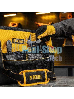 Сумка для инструмента Denzel 500х245х300 мм, 20 карман., съемный органайз. 10 карман., наплеч. рем.