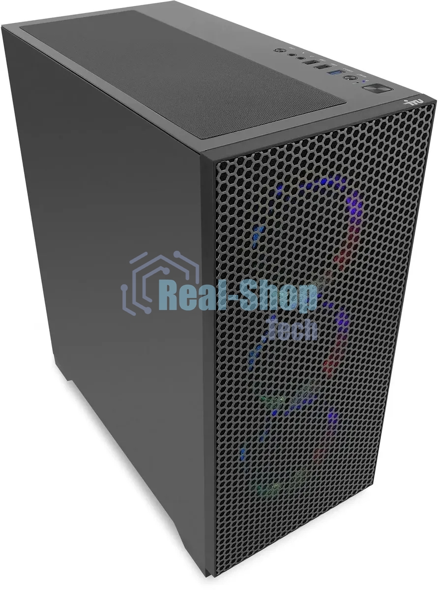 Компьютер IRU Tactio 510B7GP TWR i5 14400F (2.5) 32Gb SSD1Tb RTX5060TI 8Gb FreeDOS GbitEth 650W черный (RUS) (2146237)
