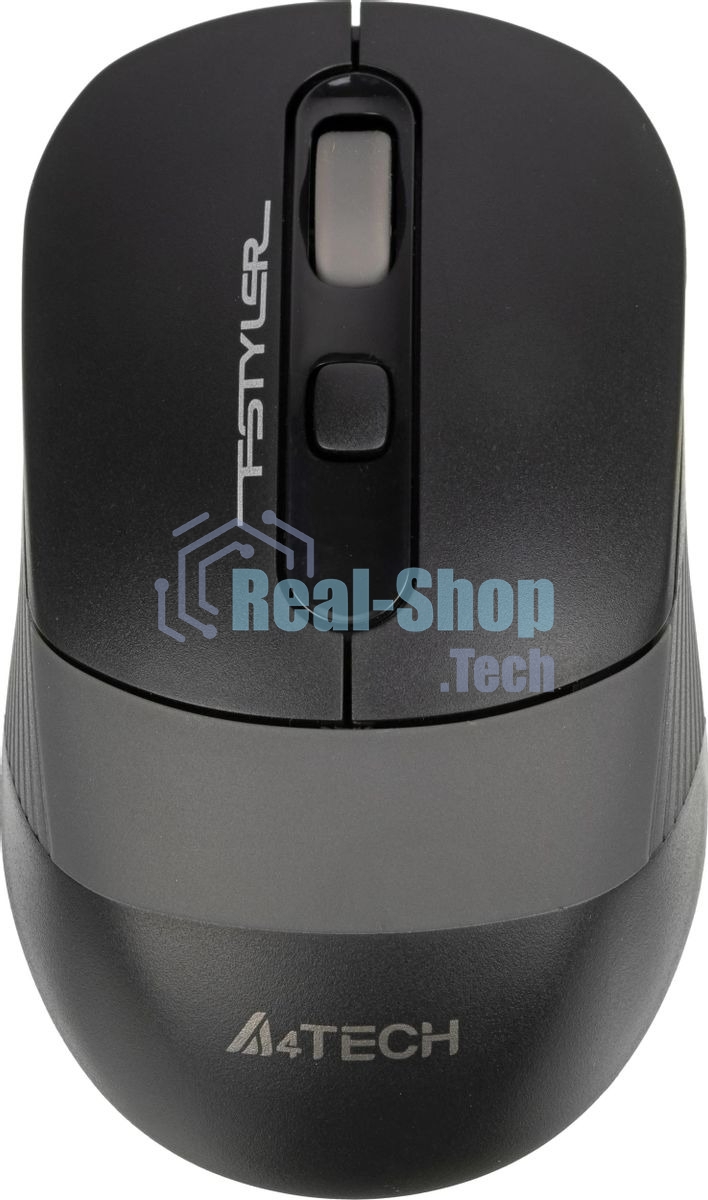 Мышь беспроводная A4Tech Fstyler FG10S черный/серый, 2000 dpi, радиоканал, USB, кнопки - 4