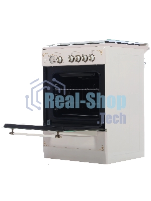 Плита газовая Gefest ПГ 6100-03 0279 бежевый, конфорок 4 шт, духовка 52 л, 60 см x 85 см x 60 см