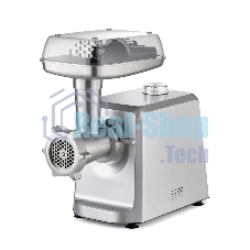 Мясорубка электрическая CASO FW 2500 серебристый, 2500 Вт, 2.5 кг/мин, реверс, защита от перегрузки, насадки - 5