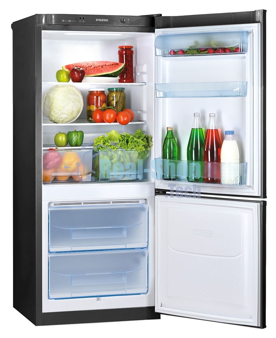 Холодильник Pozis RK-101 черный двухкамерный 170/80л морозилка снизу