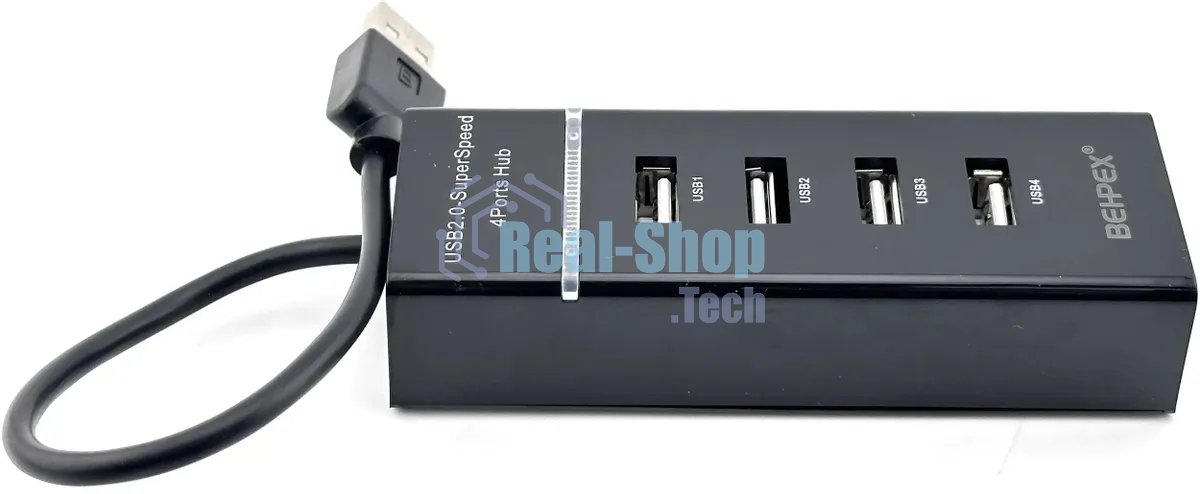 Разветвитель USB 2.0 BPH-920 4порт. черный