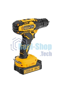 Дрель-шуруповерт аккумуляторная Denzel CDQ-20, 20В, 2 АКБ, Кейс