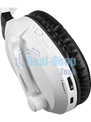 Гарнитура Defender Phantom Pro белый, беспроводная + проводная, Bluetooth, USB / mini jack 3.5 мм