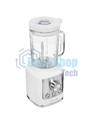 Блендер стационарный BRAYER BR1200WH 1600 Вт, стекл., 1,8 л, 6 титан. ножей, импульс, колка льда