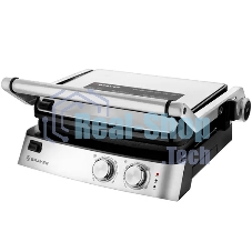 Гриль-пресс электрический BRAYER BR2007, 2000 Вт, съем.пласт 29x23 см, рег.расст,макс.темпер 240 С