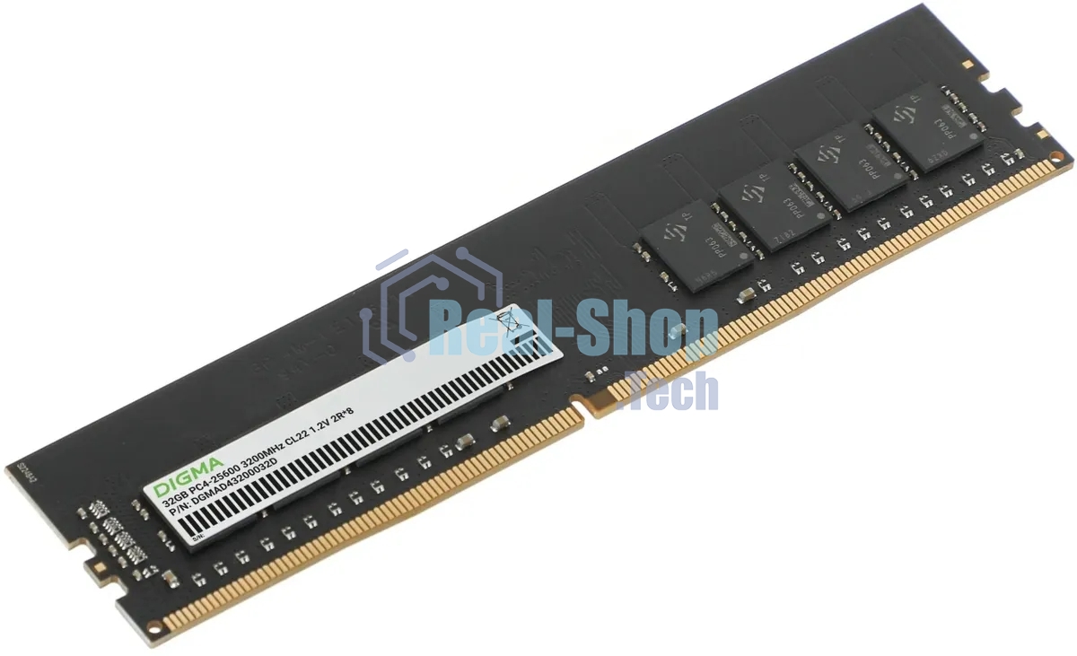 Оперативная память Digma, DDR4, 32GB (1x32GB), 3200MHz, CL22, DIMM