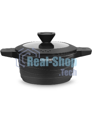 Кастрюля Rondell Walzer RDA-766, 4.7 л, 24 см, с крышкой, черный