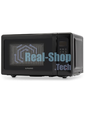 Микроволновая печь SunWind SUN-MW007 черный, 20 л, 700 Вт, переключатели - сенсор