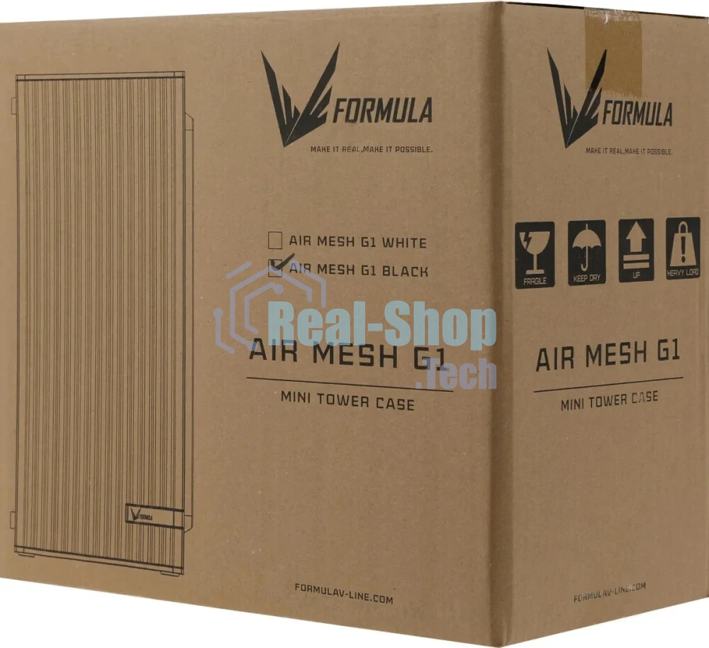 Компьютерный корпус AeroCool/Formula Air Mesh G1 черный без БП mATX 1x80мм 2xUSB 2.0 1xUSB3.1 audio bott PSU