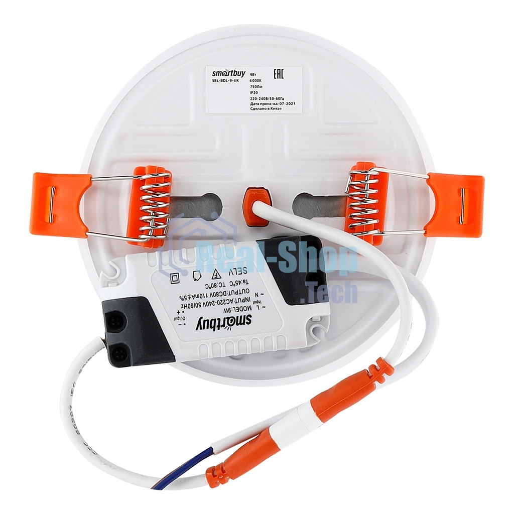 Безрамочный светильник Smartbuy (SBL-BDL-9-4K) 9W/4000К