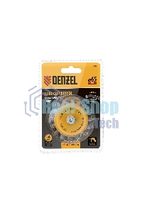 Щетка для дрели Denzel 65 мм, чашка, со шпилькой, нержавеющая крученая проволока