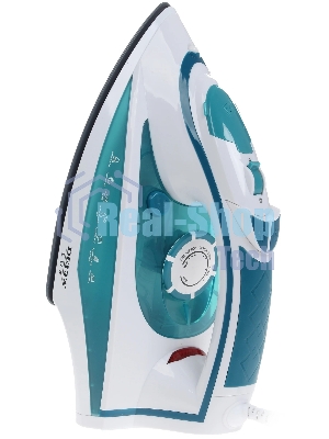 Утюг Delta LUX DL-352 белый с бирюзовым, 2200 Вт, 30 г/мин, 140 г/мин, 300 мл