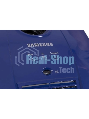 Пылесос Samsung VCC4140V3A синий, 320/1600 Вт, уборка сухая, пылесборник мешок 3 л