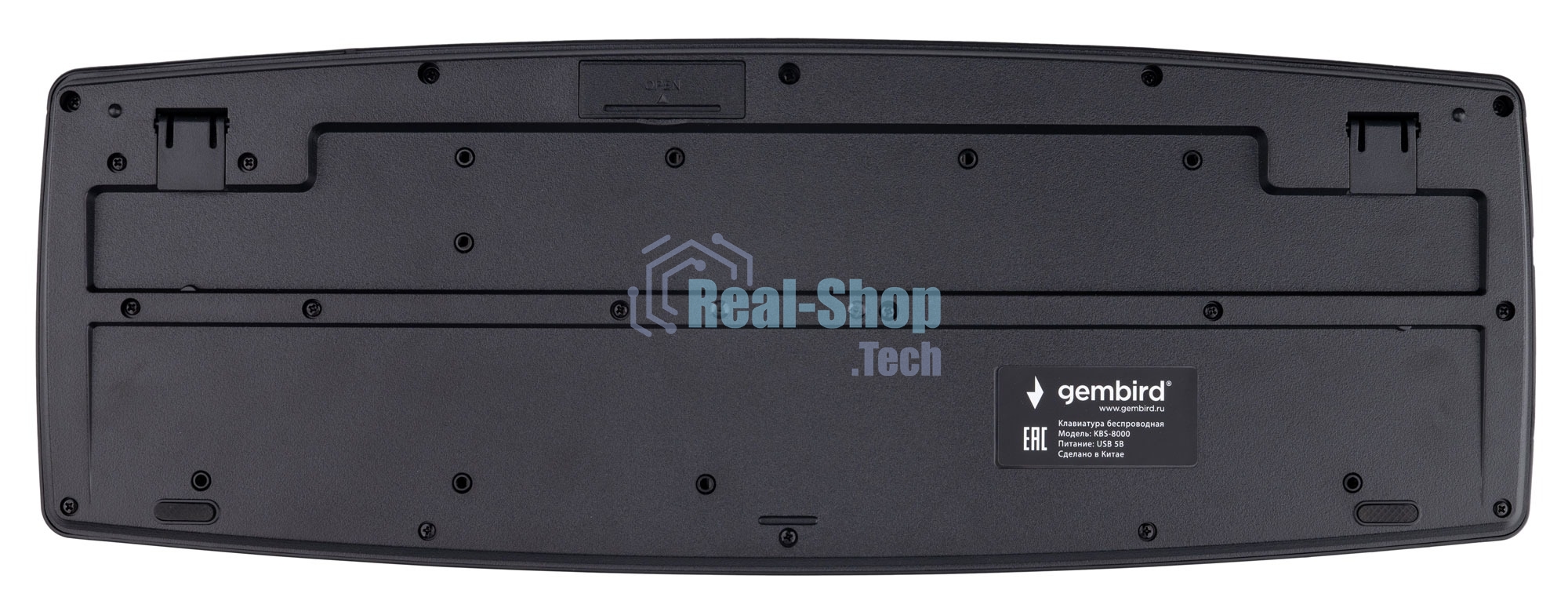 Комплект клавиатура+мышь Gembird KBS-8000 беспроводной, USB, 1600 DPI, чёрный