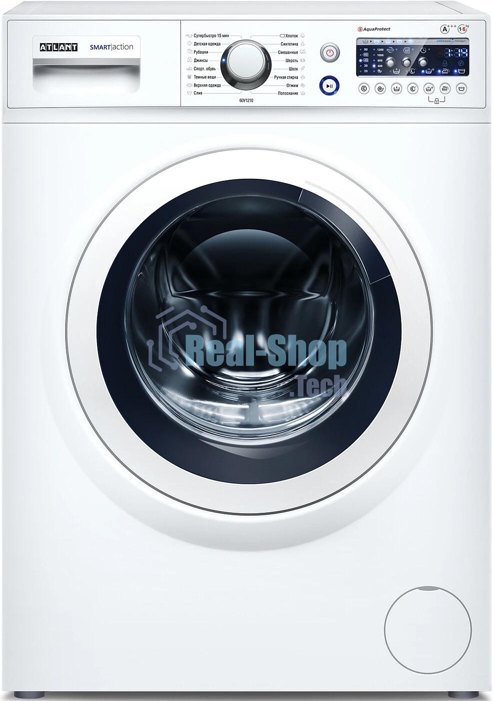 Стиральная машина Atlant СМА-60У1210-00 белый, загрузка фронтальная 6 кг, 1000 об/мин, класс: А++