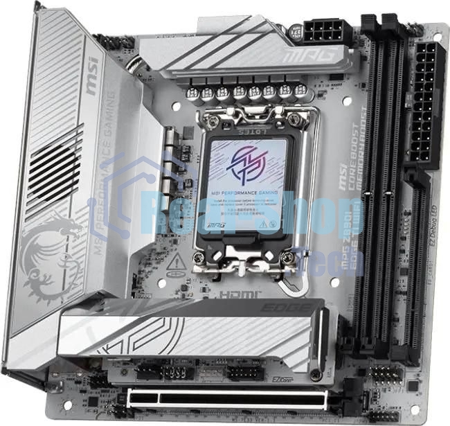 Материнская плата MSI MPG Z890I EDGE TI WIFI, LGA 1851, Intel Z890, 2xDDR5, 2xSATA, 4xM.2, 1xPCIe 5.0 x16, 1xHDMI, 2xThunderbolt 4, 1xUSB-C, 1x 5Gb LAN, 7xUSB-A 10Gbps, 2xUSB-A 5Gbps, 1xUSB-C 20Gbps, 7.1, 2x3.5 мм, TOSLINK, Mini-ITX
