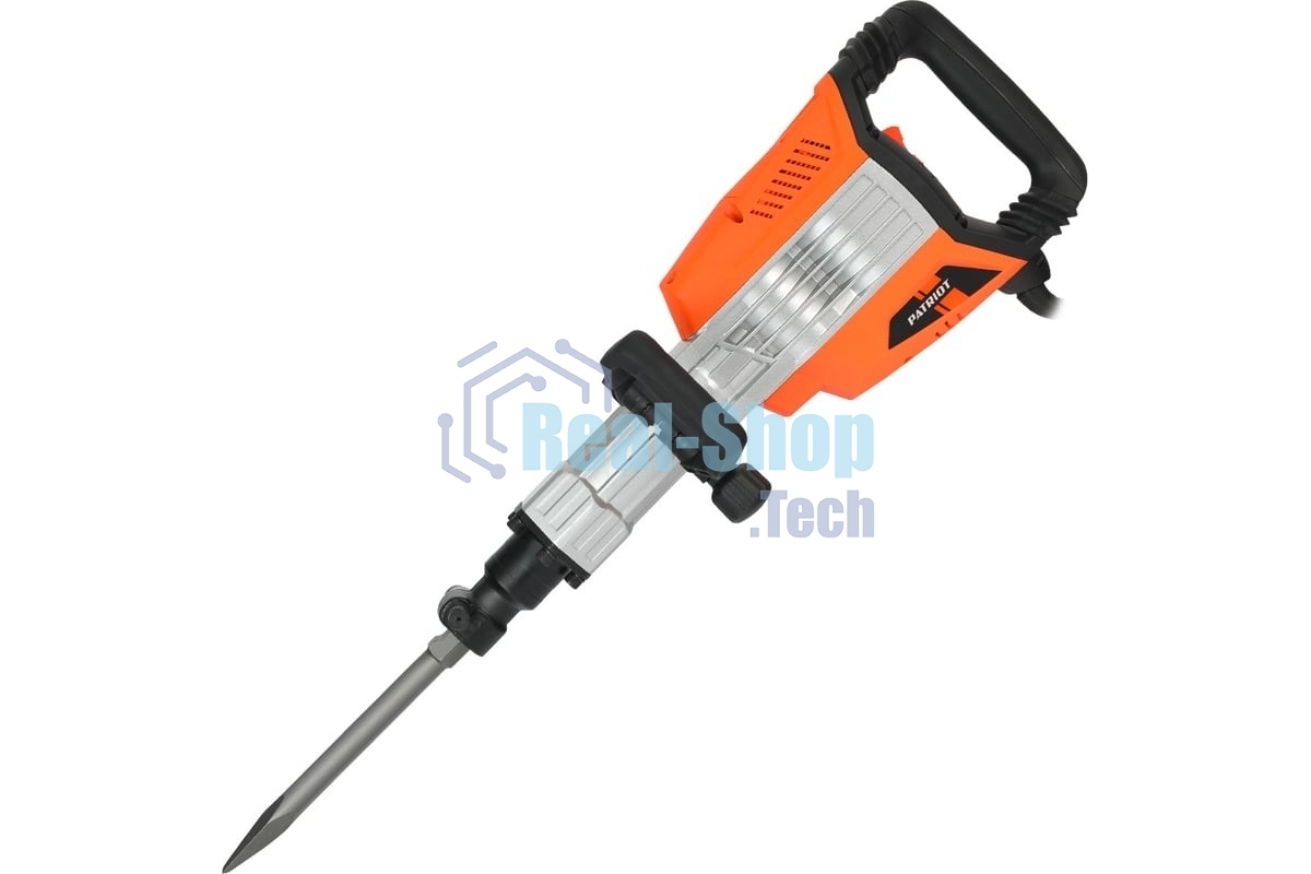 Отбойный молоток Patriot DB 550, 1700Вт, энергия удара 45 Дж, 2000 уд./мин., 2 зубила в ком, шт