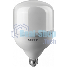 Лампа светодиодная ОНЛАЙТ 82904 OLL-T125-50-230-840-E27Е40 высокомощная 50 Вт 4000К нейтр. белый E27/E40 3500 лм 176-264В