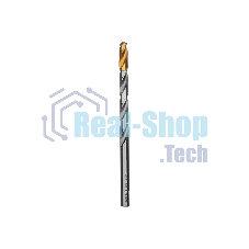 Сверло спиральное по металлу Denzel 12 x 205 мм, Р6М5, Golden Tip, удлиненное