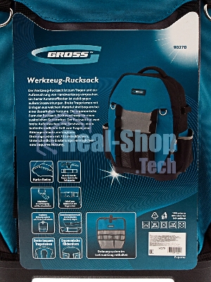 Рюкзак для инструмента GROSS 90270 Experte, 77 карманов, пластиковое дно,