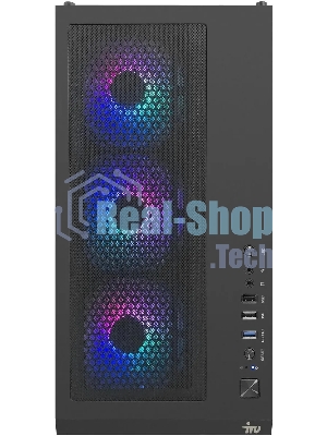 Компьютер IRU Tactio 510B7GP TWR i5 14400F (2.5) 32Gb SSD1Tb RTX5060TI 8Gb FreeDOS GbitEth 650W черный (RUS) (2146237)
