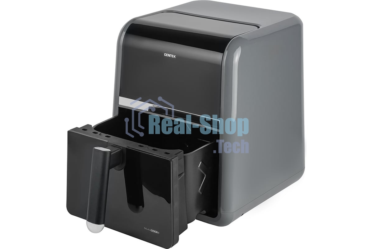 Аэрогриль Centek CT-3189 серый, 1500 Вт, 5 л, сенсор, 8 программ